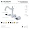 Kingston Brass KS1228PKL Duchess Two-Handle Wall Mount Bathroom Faucet, Brushed Nickel KS1228PKL - alternate 3